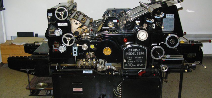Der ORIGINAL HEIDELBERG ZYLINDER (Zweifarben)